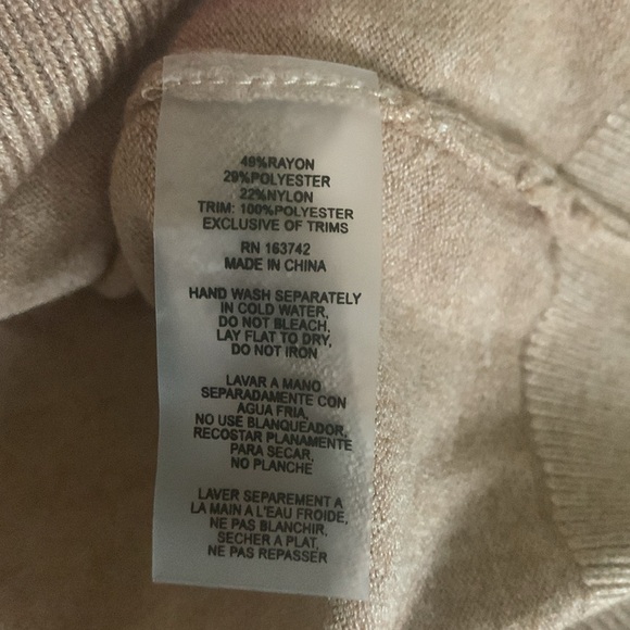 New Sioni Sequin Sleeve Sweater - Cream and Gold - Picture 7 of 8